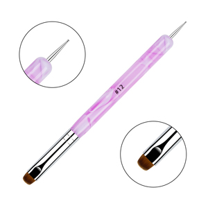 Pinceau de nettoyage professionnel pour ongles, style français, taille 12-14, avec logo personnalisé, pour salon de manucure - Product Image 6