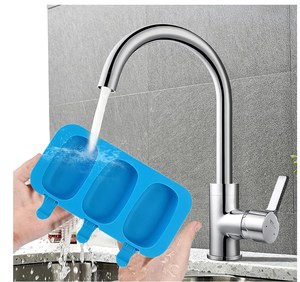 3 lỗ Silicone Popsicle khuôn mẫu với nắp 50 gậy gỗ BPA miễn phí tự chế <span class=keywords><strong>Ice</strong></span> <span class=keywords><strong>Cream</strong></span> Bar <span class=keywords><strong>Ice</strong></span> <span class=keywords><strong>Pop</strong></span> DIY cakesicle khuôn mẫu J-120 - Product Image 5
