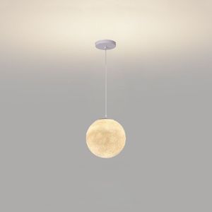 Lustre moderne minimaliste en bois, lampe suspendue LED blanc froid pour salon, 6000K CRI90, taille moyenne, IP54, laiton - Product Image 1