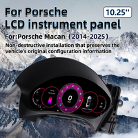 Compteur de vitesse numérique pour voiture, compteur de vitesse personnalisé, tableau de bord automobile Carplay, Porsche Macan 14-25