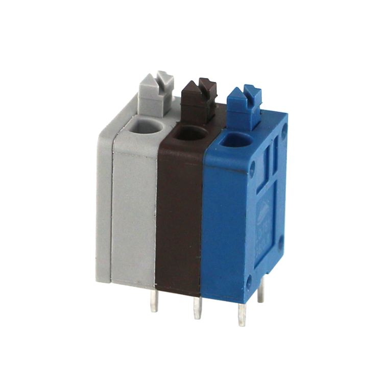 Пружинная Клеммная колодка, электрический разъем, фиксированный для печатной платы 3,81 мм, 4 а, 10 А, 250 В