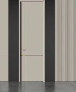 Style moderne haut de gamme Utilisez les appartements d'hôtel pour les chambres intérieures-Portes en dalles Modèles de porte principale en bois Porte en PVC - Product Image 5