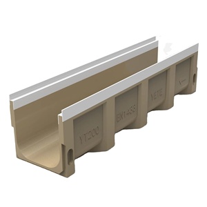 Canaleta de Drenaje de Hormigón Polímero Reforzado con Acero Inoxidable 304, Cubierta Lineal Estampada para Entradas de Vehículos, Patios y Pasillos - Product Image 6