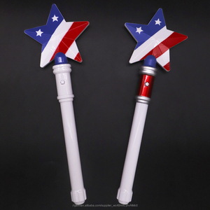 USA Party Favors für 4th von Juli Amerikanische Flaggen Glowing in <span class=keywords><strong>the</strong></span> Dark zauberstäbe - Product Image 5