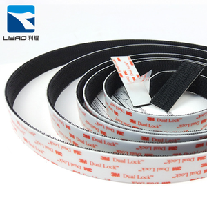 Bán buôn 1 inch chết cắt không thấm nước không đóng lại được fastener đen <span class=keywords><strong>3</strong></span> M móc kép và vòng lặp sheets/dot/ma thuật băng - Product Image 5