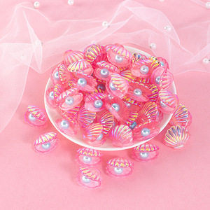Pinzas para el cabello con perlas de resina, estilo dulce, decoración hecha a mano, regalo para mujer - Product Image 2