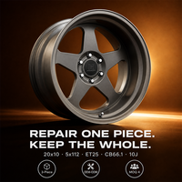 Jantes forgées grises massives à 5 branches, 3 pièces, à déport profond, 19 20 21 pouces, 5x112, 6061-T6 pour Lexus, jantes personnalisées, direct usine, alliage sport