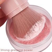 Pinceau à blush et poudre rétractable JLY, grand format, emballage individuel, pour fixer le maquillage, pinceau de maquillage portable pour les voyages