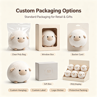Peluche ultra douce en sherpa, en forme de mouton, avec corps sphérique, pour décoration de chambre d'enfant kawaii, cadeau