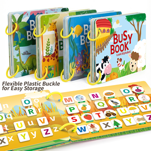 Livre d'activités sensorielles pour tout-petits : Jeu de puzzle et d'association éducatif pour enfants avec ruban magique – Livres d'activités en papier pour l'éveil précoce - Product Image 6