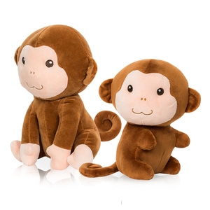 Nhà Máy Bán Buôn Giá Rẻ Dễ Thương Khỉ Sang Trọng Với Bow Tie Tùy Chỉnh Mini Nhồi Tím Khỉ Mềm Đồ Chơi - Product Image 2