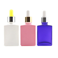 Flacon de Parfum Carré 15ml 30ml 50ml 100ml / Flacon Vaporisateur Atomiseur de Parfum Cosmétique avec Capuchon en Aluminium / Bouteille de Parfum Rectangulaire en Verre