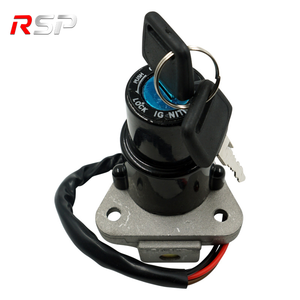 Kit de serrure de contacteur d'allumage en alliage d'aluminium RSP avec 2 clés et connecteur de prise 2 voies pour scooter et moto de rue - Product Image 1