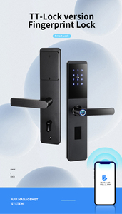 Cao an ninh 6068 Lỗ mộng thông minh vân tay khóa cửa tuya ttlock khóa cửa thông minh với 6068 Lỗ mộng thông minh tuya Wifi khóa cửa - Product Image 2