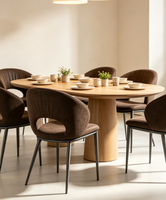 Chaise de salle à manger en tissu anti-griffures pour chat, dossier creux, chaise d'appoint de loisirs avec pieds en métal gris pour la maison et les restaurants
