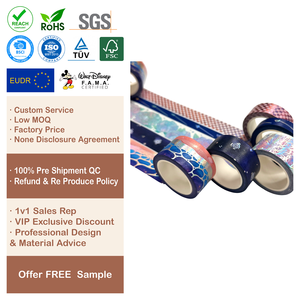 Ruban adhésif vinyle mat avec dorure 3D en relief OEM pour boîte cadeau d'artiste céramiste - Product Image 1