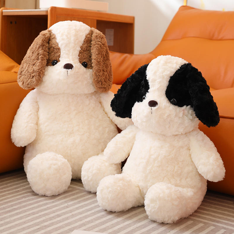 25cm Cozy Soft Fluffy Beagle Dog Stuffed Animal Toys Kawaii Kids