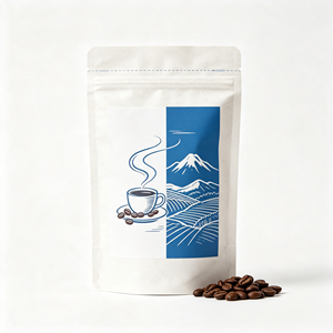 Sacs d'emballage pour <span class=keywords><strong>café</strong></span> en PE, à fond carré, imprimés sur mesure, étanches à l'humidité, avec valve et fermeture éclair, pour grains de <span class=keywords><strong>café</strong></span> - Product Image 3