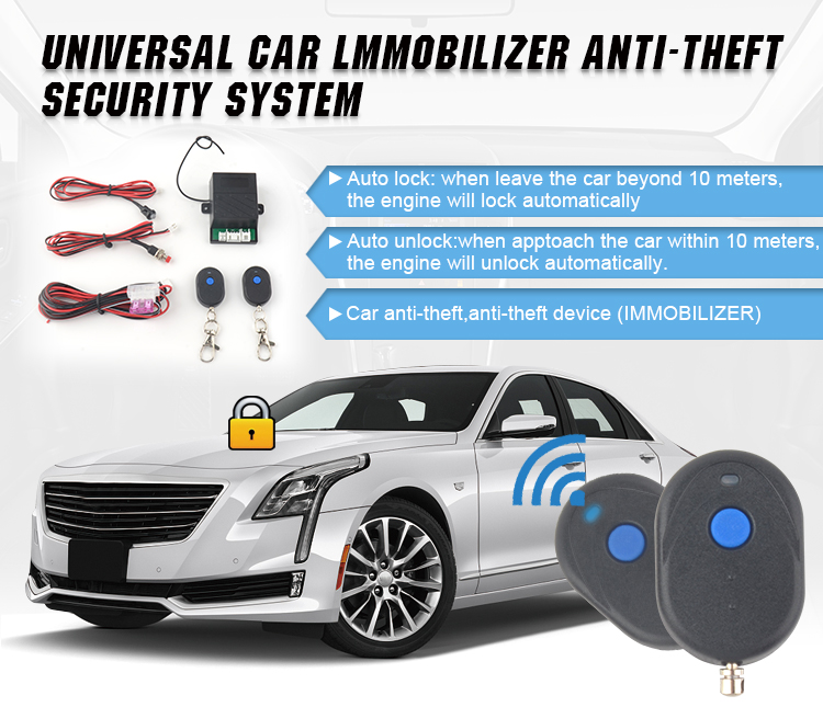 Buy Car One Button Start System Intelligent Induction Concealed Lock RFID Anti Theft Device At