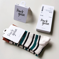 Étiquette en Papier Personnalisée avec Logo Imprimé pour Chaussettes, Étiquettes de Vêtements, Carte Suspendue Manuelle en Carton, Étiquette de Chaussette avec Logo