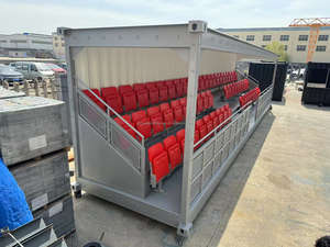 Tribunes de stade de rugby, abris pour spectateurs, conteneurs de tribunes de 20 pieds 40HC pour solution de sièges de stade sportif pour la France - Product Image 2