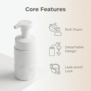 Nouvelle Offre Spéciale : Flacon Vide en Plastique pour Gel Douche Effet Ondulation, Nettoyant Moussant et Désinfectant pour les Mains - Product Image 1