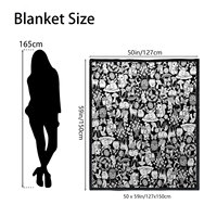 Couverture en flanelle personnalisable DIY pour graffitis, 50x60, douce et chaude, à colorier, avec motif animalier pour enfants, cadeau d'anniversaire créatif