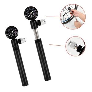 <span class=keywords><strong>Pompe</strong></span> à vélo miniature en alliage d'aluminium BRIVIGA avec baromètre 120 PSI, <span class=keywords><strong>pompe</strong></span> à <span class=keywords><strong>main</strong></span> pour vélo pour valve Schrader et Presta, <span class=keywords><strong>pompe</strong></span> à vélo haute pression - Product Image 1