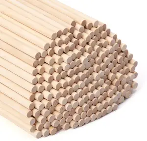 Palos de madera Tailai para artesanías, espigas de madera artesanal