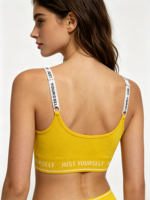Soutien-gorge de sport pour femme, sans armatures, sans coutures, tricoté, respirant, séchage rapide, absorption de la transpiration, dos en U, compatible OEM