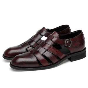 Zapatos de Vestir de Cuero Genuino Italiano, Sandalias de Plataforma Cómodas para Exteriores, Zapatos Oxford de Cuero para Hombre, Gran Venta 2025 - Product Image 6