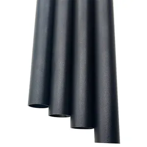 优质促销时尚66厘米廉价户外花园栏杆黑色圆管露台栏杆