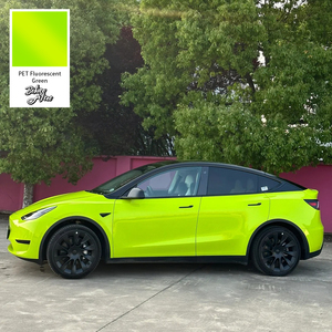 Super Bright Crystal <strong>Fluorescent</strong> Green Car Packaging Film Original Car Paint <strong>Color</strong> PVC <strong>Vinyl</strong> Packaging Film Car <strong>Vinyl</strong> Wrap - Product Image 5