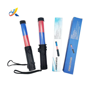 Bastón de Tráfico Multifunción de 30 cm con Luz Intermitente Roja y Azul, Bombilla LED, Bastón LED para Tráfico - Product Image 1