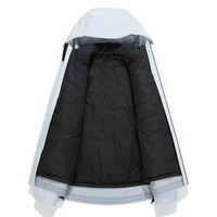 Veste unisexe premium 3-en-1 respirante, imperméable, grande taille, écologique, fermeture éclair, coutures thermocollées 3 couches pour les sports de plein air