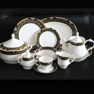 <span class=keywords><strong>2025</strong></span> phong cách mới gốm 72 cái sang trọng Decal tốt xương Trung Quốc đặt bữa ăn tối cho đám cưới - Product Image 4