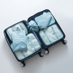 Juego de 8 Bolsas de Almacenamiento de Viaje de Poliéster con Cierre de Cordón para Organización y Empaque de Ropa - Product Image 4