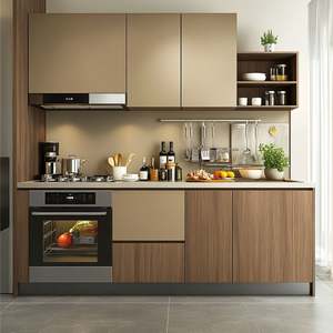 Modern Luxury Modular Complete Kitchen <b>Cabinet</b> Design L-shaped MDF Door Kitchen Units Set Furniture - Product Image 6