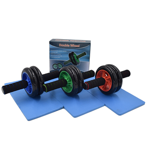 Rueda Abdominal Silenciosa Antideslizante con Tapete, Núcleo de Acero EVA, Entrenamiento de Fuerza Muscular, Equipo de Ejercicio para Gimnasio en Casa - Product Image 4