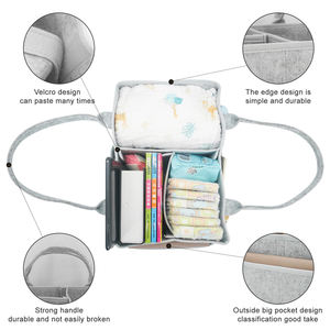 Hadiah Lucu untuk Anak-anak Popok Nursery <span class=keywords><strong>Caddy</strong></span> Penyimpanan Bin / Portable Besar Popok <span class=keywords><strong>Caddy</strong></span> Tote/Popok Bayi Kadi Penyelenggara - Product Image 6