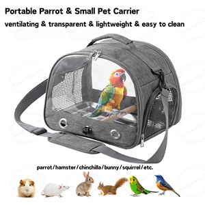 Birds Accessories <b>Pet</b> <b>Carriers</b> Bird Travel Box Bird Travel Cage Turtle <b>Pet</b> Backpack Windproof Cat <b>Carrier</b> Backpack - Product Image 5