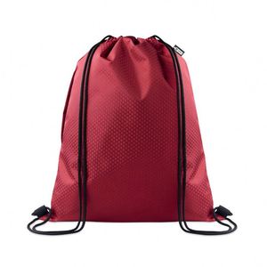 Promotional Eco-friendly Sustainable 420D RPET Printed <b>Drawstring</b> <b>Backpack</b> 34x42cm Carrying Handle for Sports Gym Fitness Use - Product Image 1