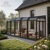 Véranda mobile en verre en gros, conçue pour résister à la corrosion et facile à installer pour les jardins, les patios et les balcons