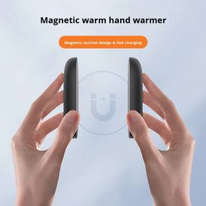 Chauffe-mains magnétiques portables séparés 2026, rechargeables, lot de 2, chauffe-mains électriques portables, chauffe-mains réutilisables, chauffe-mains bon marché - Product Image 5
