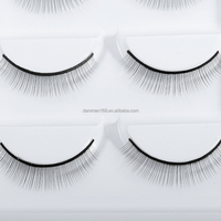 DAMMAN 10 paires de faux cils souples naturels pour la pratique, bandes d'entraînement pour débutants, outils de formation pour la greffe de cils