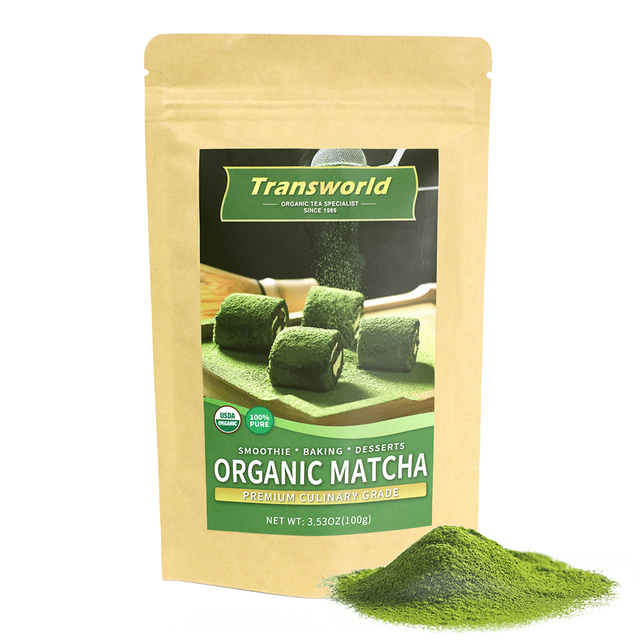 NOP EU Certified Organic Matcha Green Tea Powder Matcha