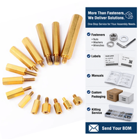 Entretoises filetées rondes et hexagonales personnalisées M2.5 M4 M6 M8 en acier inoxydable, aluminium, laiton, plastique, nylon, mâles et femelles pour PCB