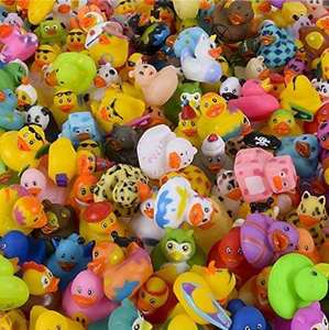 Assortiment de canards en caoutchouc de 2 pouces en vrac pour machine à pinces, jouet de bain, fêtes prénatales - Product Image 2