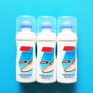 White shoe polisher, whitening cleaner, removes <b>yellowing</b>, brightens and cleans, <b>sponge</b>, cloth, shoe polish, white shoe cleaner. - Product Image 2