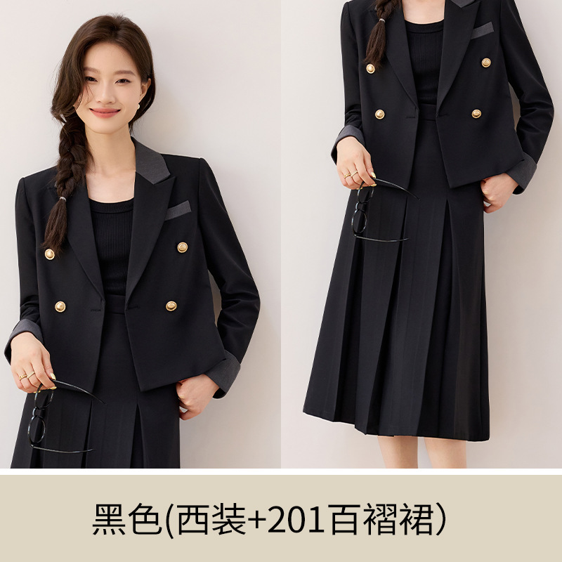 black suit dress